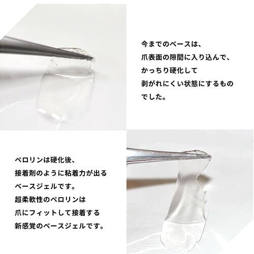 【全品半額coupon事前配布中】ピールオフ ベースジェル “ペロリン” ベースに塗ってジェルネイルをするだけで剥がせる！ オフ | ジェルネイル ベース はがせる クリアジェル ネイル ベースジェル ジェル クリア ネイルジェル ぺろりん 剥がし 推し活 ネイル工房 thumbnail 3