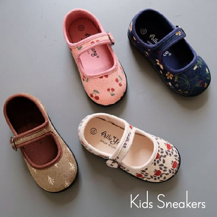 キッズスニーカー 花柄 スニーカー 靴 シューズ スリッポン 子供靴 キッズ 子ども 子供 男の子 女の子 ベビー ベビーシューズ おしゃれ 可愛い かわいい マジックテープ 履きやすい 卒園式 入園式 入学式 おでかけ 結婚式 予約 thumbnail 3