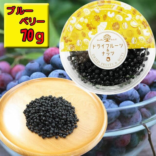 ドライフルーツ　ドライ・ブルーベリー　1パック・70g