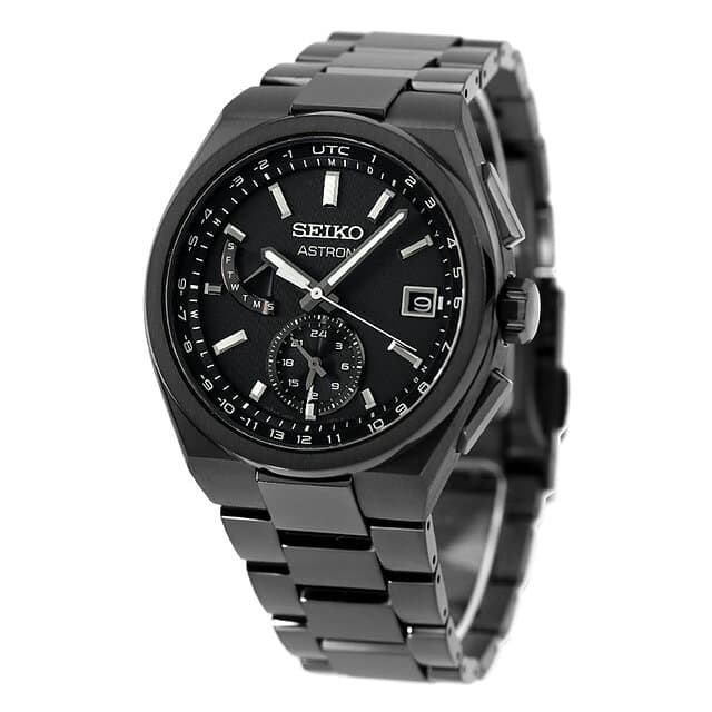 セイコー アストロン NEXTER ワールドタイム 電波ソーラー 腕時計 メンズ チタン SEIKO ASTRON SBXY087 アナログ オールブラック 黒 日本製 高級 ブランド おしゃれ 防水 文字盤 大きい プレゼント 男性 実用的 thumbnail 3