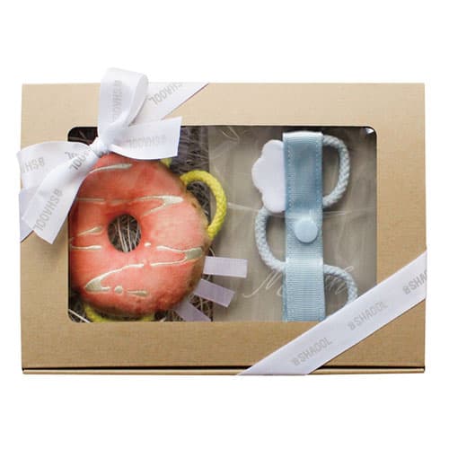 シャオール シャオール ベビーギフトセット わっかラトル(ドーナツ)/わっかストラップ((SHA11588) 取り寄せ商品