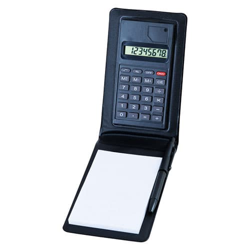 メモ付ハンディー電卓 【約130×80×22mm】(22657304) 取り寄せ商品