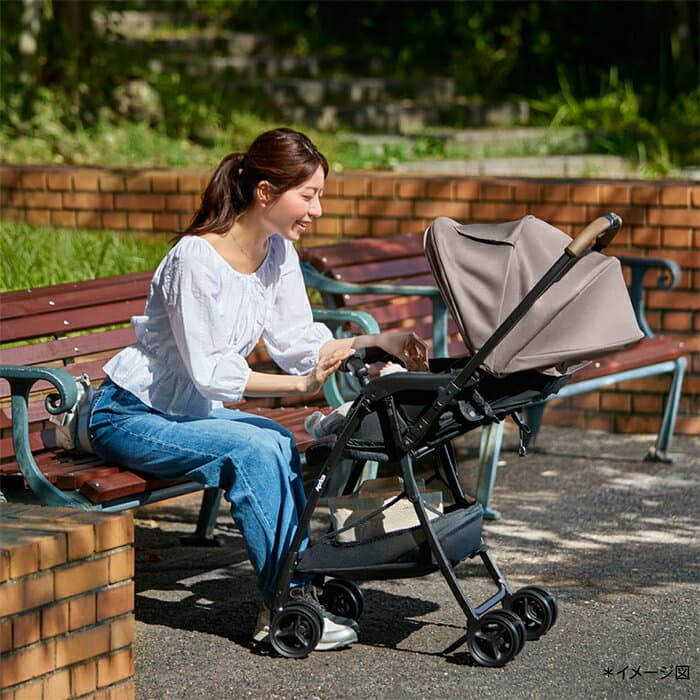 ＼レビュー特典／ カルーンエアー メッシュ AC 超軽量 3.9kg アップリカ a型 ベビーカー ベージュ グレー 両対面 Aprica karoon air mesh カルーン エアー 折り畳み コンパクト メーカー保証 A型ベビーカー a型ベビーカー thumbnail 3