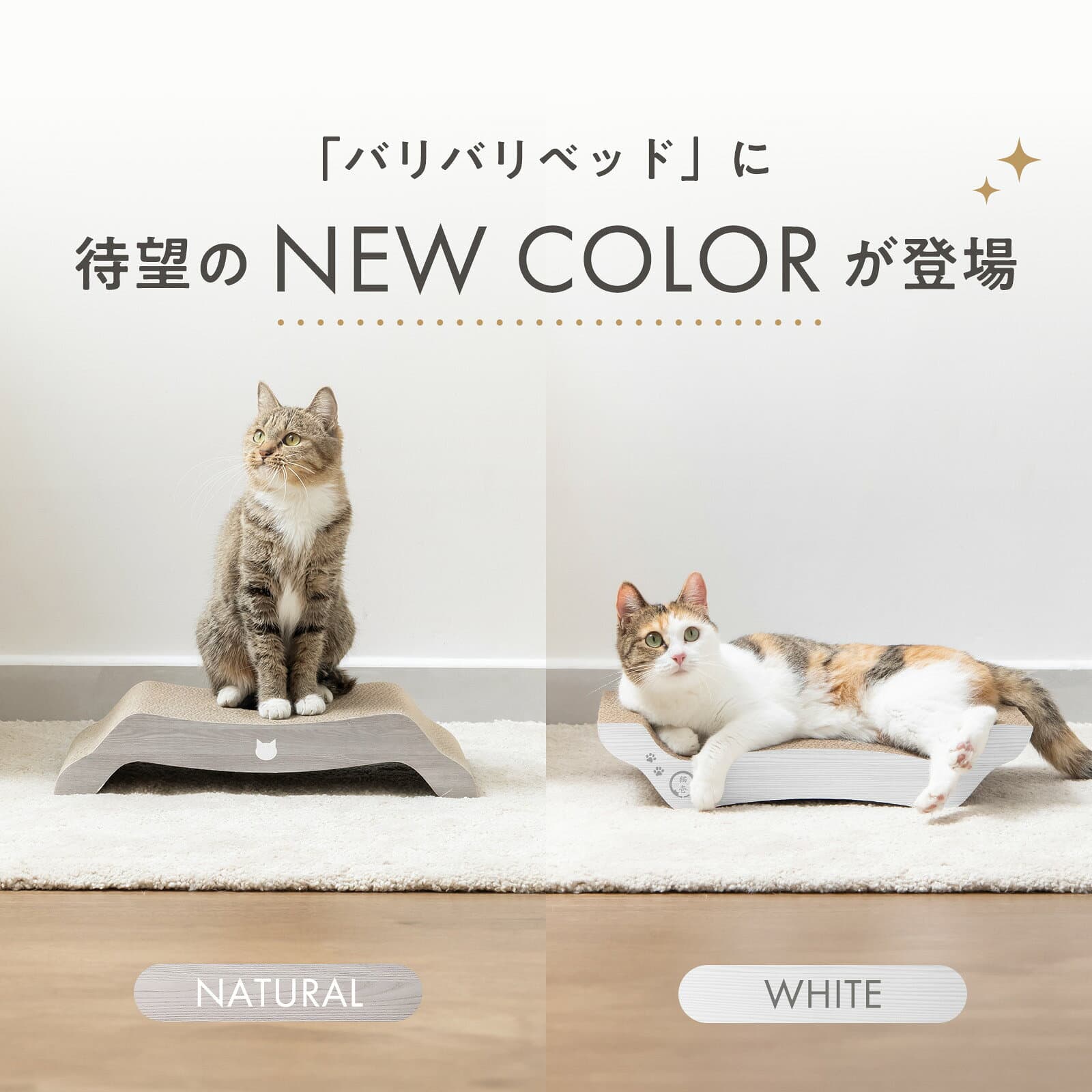猫壱公式 バリバリベッド 猫爪研ぎ 爪研ぎ 猫爪とぎ つめとぎ 段ボール ダンボール 猫ベッド 猫つめとぎ人気 猫 ネコ ねこ 猫用品 ねこいち thumbnail 3