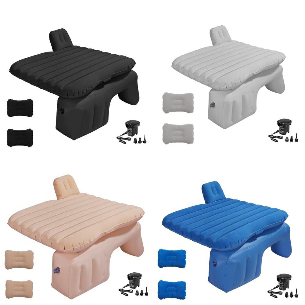 三菱 RVR GA3W 車中泊 マット ベッド 車 エアーマットレス アウトドア キャンプ 防災グッズ ポンプ 枕 クッション付き 4色 CBF