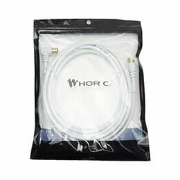 ☆【5本セット】 HORIC ホーリック アンテナケーブル 4m ホワイト S-4C-FB L字差込式-ネジ式 AC40-815WWX5
