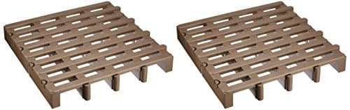 lca すのこ ジョイントパレット 2台入り 幅51.7×奥行51.6×高さ7.1c エコブラウン 湿気防止 PBR2