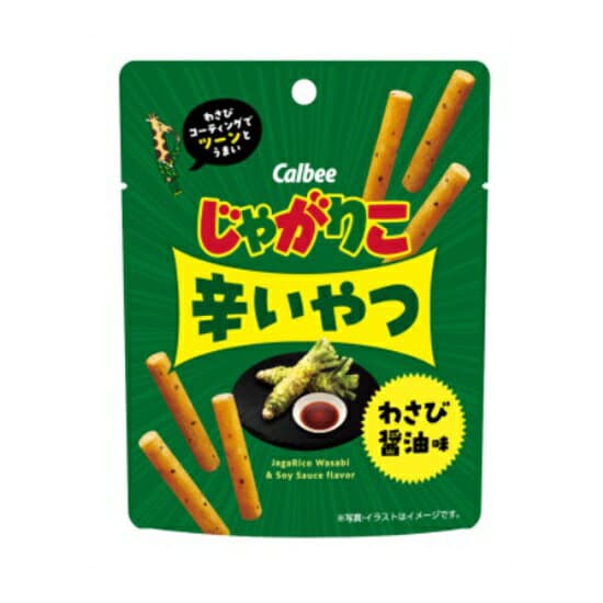 カルビー　じゃがりこ辛いやつ　わさび醤油味　38g