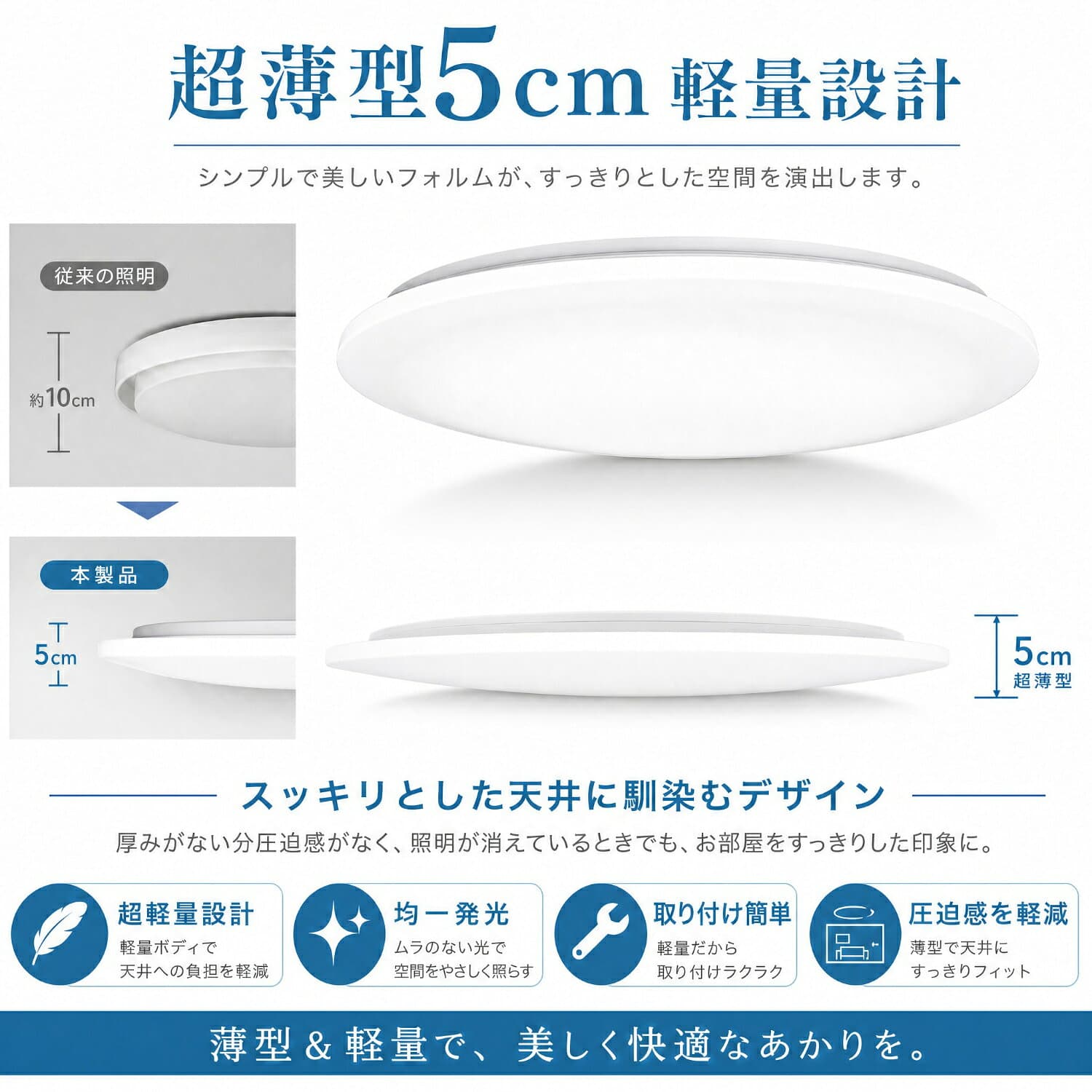 【楽天1位 6冠達成】シーリングライト 4.5畳 6畳 8畳 10畳 12畳 調光調色 LED リモコン付き 薄型 丸型 ledシーリングライト おしゃれ コンパクト 常夜灯 節電 省エネ 昼白色 電球色 ホワイト 洋室 和室 天井照明 防虫 工事不要 ダイニング 寝室 部屋 電気 和室 シーリング thumbnail 2