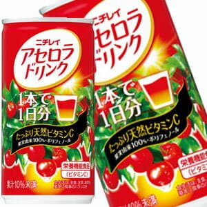 【4〜5営業日以内に出荷】サントリー ニチレイ アセロラドリンク 190g缶×30本［賞味期限：2ヶ月以上］北海道、沖縄、離島は送料無料対象外です。[送料無料]