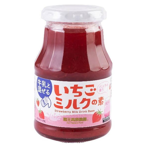 和歌山産業 蔵王高原農園 いちごミルクの素 275g×6本入×(2ケース)｜ 送料無料 飲料 フルーツ ソース 果物 イチゴ 苺 ストロベリー 牛乳
