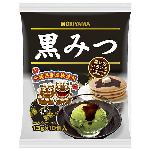 守山乳業 黒みつ (13g×10個)×25本入｜ 送料無料 黒蜜 和菓子 黒みつ