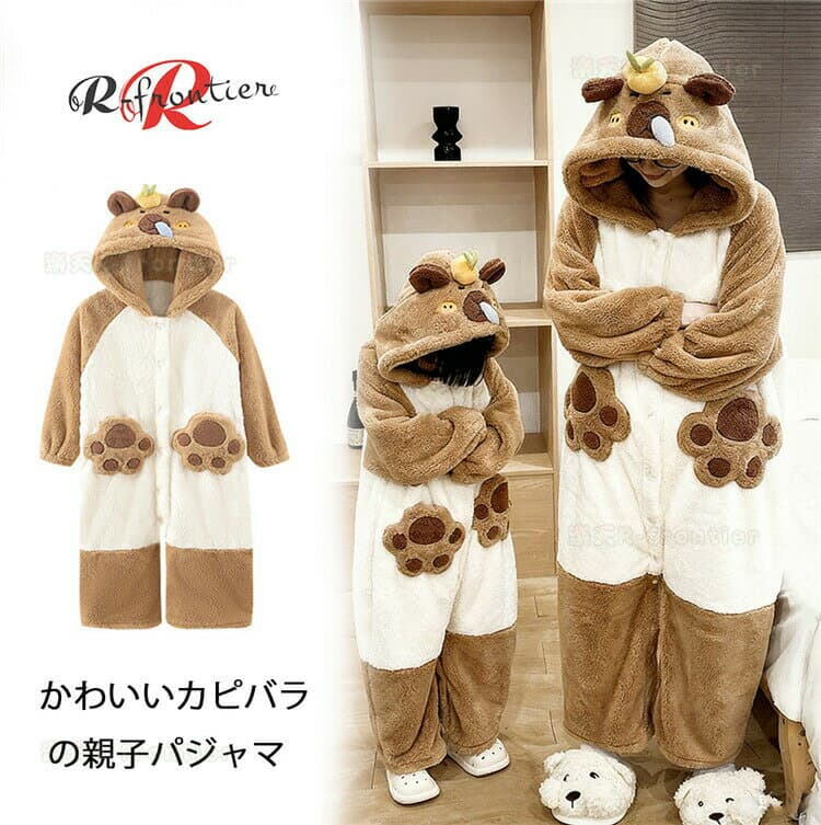 パジャマ 着ぐるみ パジャマ 親子 大人用 秋 冬 親子服 パジャマ レディース 子供用 もこもこ 可愛い ルームウェア 着る毛布 家族お揃い 柔らか 着ぐるみパジャマ 中学生 女子 高校生 冬物 寝巻き 韓国 部屋着 フード付き 長袖 暖かい 防寒 春 ママ パパ 娘 息子 イベント