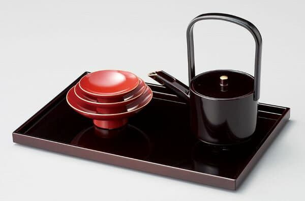 屠蘇器 溜塗り 木合銚子 木合盃 越前漆器 越前塗り お屠蘇セット