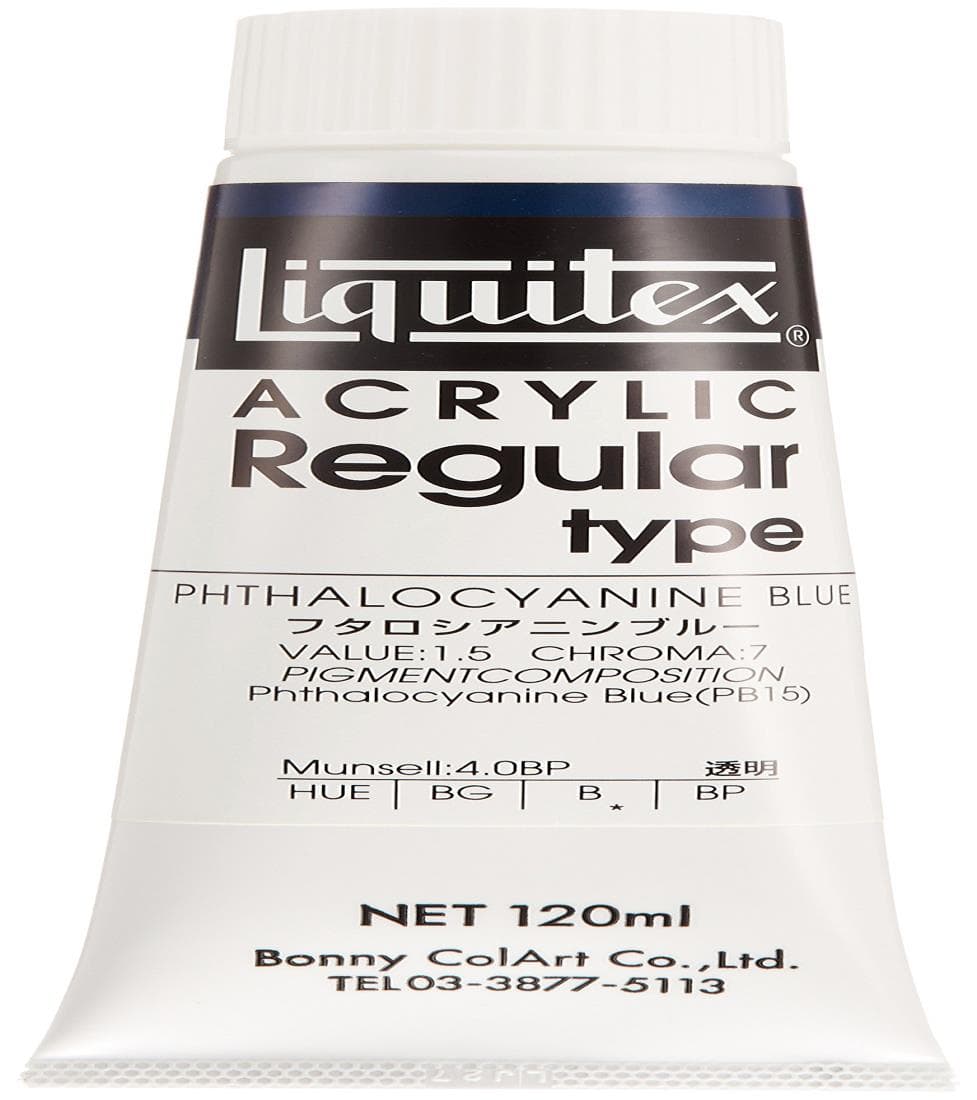 リキテックス(Liquitex) アクリル絵具 カ ラー レギュラータイプ フタロシアニンブルー 42 120ml