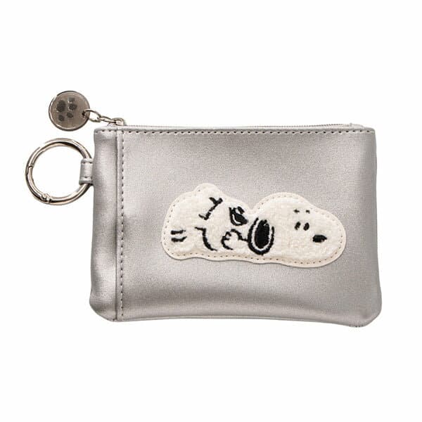 スヌーピー コイン＆パスケース (Take it easy) ケース 名刺、カードケース、パスケース 合成皮革 内側／ポリエステル100％ 約H95×W135×D15mm 約63g 227513 SNOOPY スヌーピーグッズ ギフト プレゼント おしゃれ かわいい ピーナッツ キャラクター グッズ