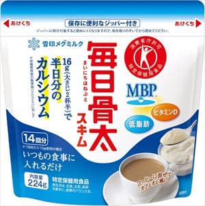 送料無料 雪印メグミルク 毎日骨太スキム 224g×12袋