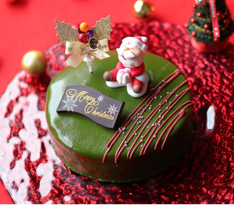 クリスマスケーキ 予約 2026 抹茶 ザッハトルテ 15cm 5号 サイズ （目安：4人、5人、6人分） ネット限定 チョコレートケーキ 抹茶スイーツ 抹茶ケーキ クリスマス ケーキ 人気 お取り寄せ 飾り キャラクター おしゃれ 送料無料 広島 thumbnail 3