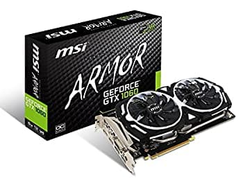 【中古】「非常に良い」MSI GeForce GTX 1060 ARMOR 6G OCV1 グラフィックボード VD6150
