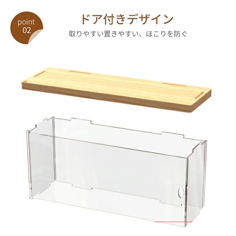 フィギュアケース 収納 フィギュア ボックス クリアボックス 高品質 コレクションケース ビッグサイズ コレクション クリアケース 積み重ね可能 扉付き 組み立て式 透明 ポリプロピレン フィギュア収納 ポリプロピレンケース ケース 棚 収納ケース thumbnail 3