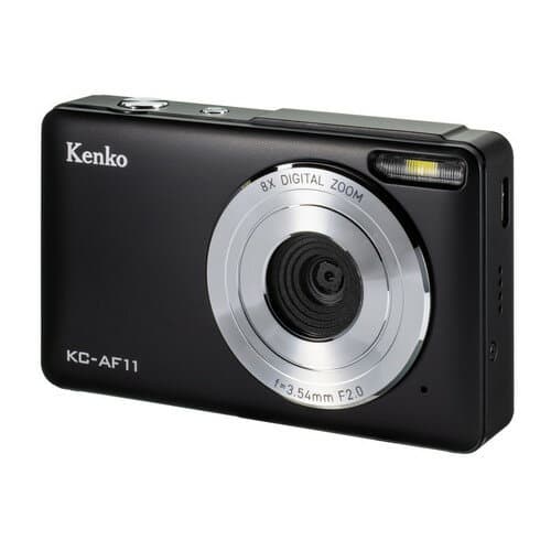 ケンコー(Kenko) KC-AF11BK ブラック 500万画素コンパクトデジタルカメラ 8倍デジタルズーム 手ブレ軽減