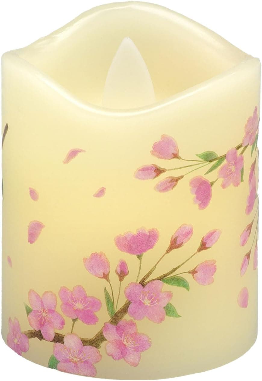 【送料無料・一部地域を除く】カメヤマ　いろはあかりSS さくら 1個 LEDローソク