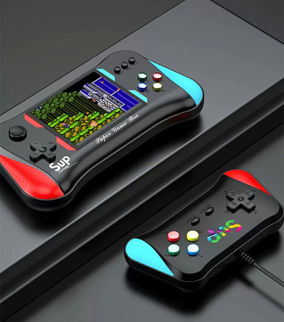 2人対戦可能 ポータブルゲーム機 500種ゲーム 本体 コントローラー付属 携帯ゲーム機 ミニゲーム 子供 ゲーム機 定番ゲーム 3.5インチHD大画面 2人対戦可能 充電式 AV端子 テレビゲーム機 アーケード テレビに接続可能 軽量 便利 コンパクト テレビ同画面対応 thumbnail 3