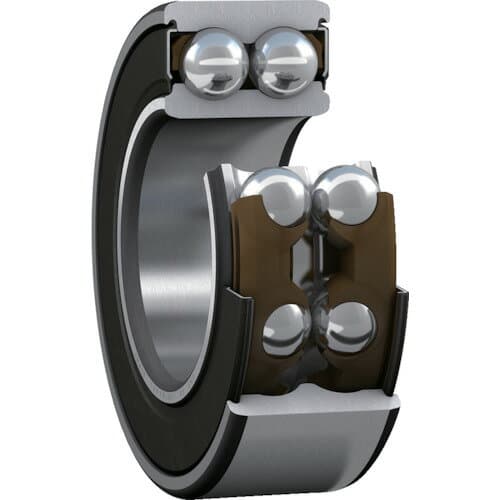 SKF 複列アンギュラ玉軸受、軸受両端シール 内径12mmX外径32mmX幅15．9mm 3201 A-2RS1TN9/MT33 【390-4355】