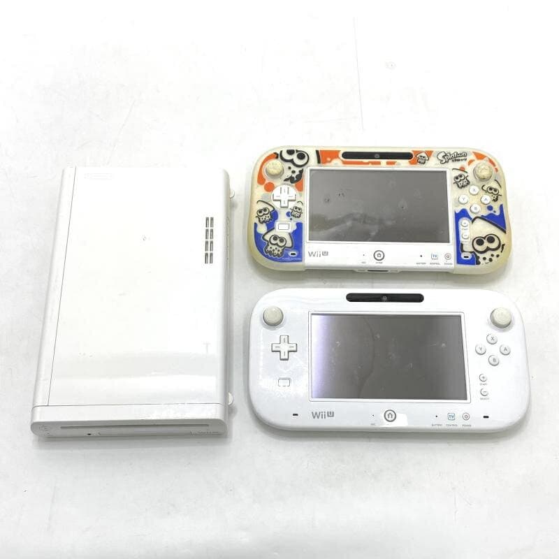 【中古】本体S）【ジャンク】WiiU本体1台 WiiUパッド2台 WUP-101【動作未保証】[95]