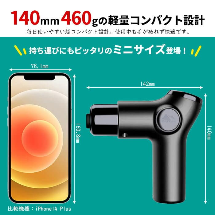 ＼10月8日店舗5倍+お買い物マラソン!!／ マッサージガン マッサージ器 ハンディ 筋膜リリース 32段階 4種類ヘッド 電動 マッサージ機 筋膜ケア 静音 軽量 コンパクト リラックス ストレッチ 肩 首 腰 背中 肩甲骨 足 解消 ###振動マシンKH515-### thumbnail 3