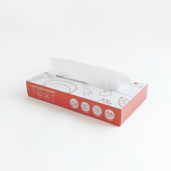 キッチンペーパー30W 200個(2c/s) キッチンタオル ペーパータオル キッチンペーパー箱入り パルプ100％ 90枚 台所用品 キッチングッズ 掃除 日用品 消耗品 キッチン消耗品 景品 ノベルティ 販促品 業務用 thumbnail 3