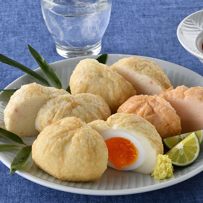 しんじょう4種詰合せ 父の日 おつまみ 肴 アテ プレゼント 贈り物 かまぼこ 練り物 煮玉子 エビ かに 新潟 父の日 母の日 ギフト お取り寄せ 御歳暮ギフト