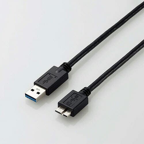 【お取寄せ品】 エレコム　USB3．0　A−microBケーブル　1．5m　RoHS指令準拠（10物質）　USB3−AMB15BK／ID　1本