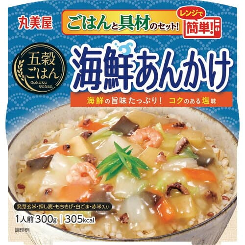 【お取寄せ品】 丸美屋　五穀ごはん　海鮮あんかけ　300g　1セット（6食）