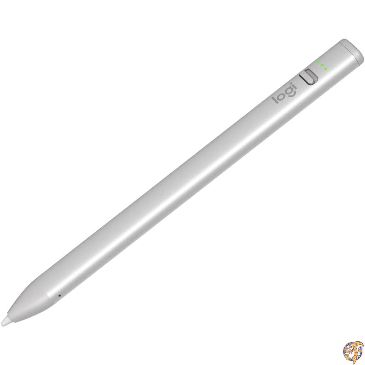 Logitech (ロジテック) クレヨンデジタルペンシル iPad用 (USB-Cポート付きiPad) Apple Pencilテクノロジー ラグピクセル精度なし ダイナミックスマートチップ 高速USB-C充電 - シルバー