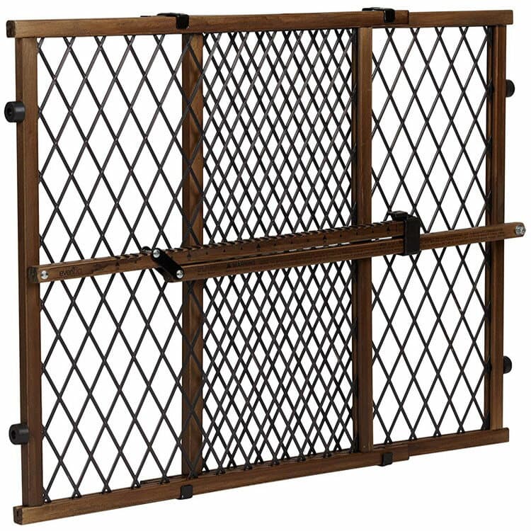 【2/4 20:00-15 23:59◆POINT20倍】ベビーゲート イーブンフロー 58cm ファームハウス ブラウン ポジション&ロック ドアーウェイゲート evenflo