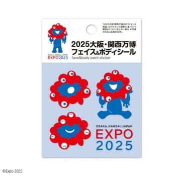 【メール便】 2025大阪・関西万博 ミャクミャク フェイス＆ボディシール BA-MYA-105【お寄せ品、返品キャンセル不可。欠品終売時連絡あり】