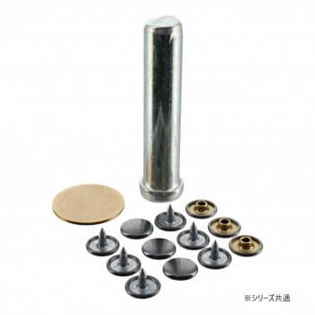 カシメ一撃中　10入り　黒ニッケル　KMHBK　606942【お寄せ品、返品キャンセル不可。欠品終売時連絡あり】