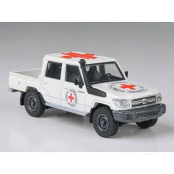 JADI B トヨタ ランドクルーザー Wキャブ ピックアップ LC79 14 赤十字 LHD 1/64スケール PA55683【お寄せ品、返品キャンセル不可。欠品終売時連絡あり】