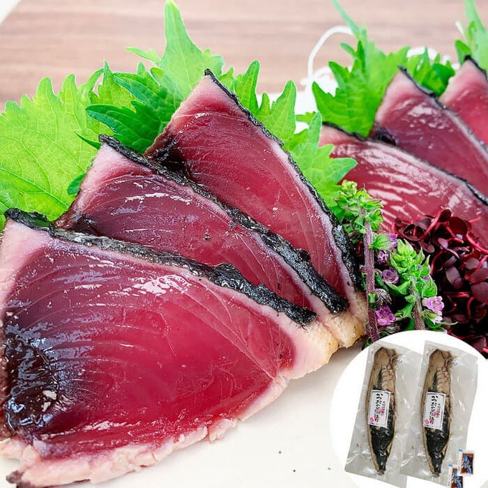 【直送】【北海道沖縄離島不可】静岡 かつおの黒潮たたき造り【ヘルシ価格】 食品 水産品 かつお 鰹 たたき黒潮造り【ギフト対応可】