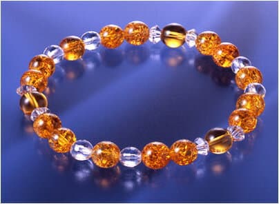 爆裂黄水晶 昇運ブレス【楽天倉庫直送h】ブレスレット 天然石 パワーストーン アクセサリー 開運祈願 厄除け お守り