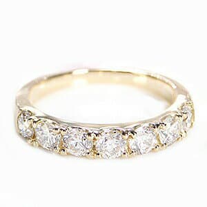 リング ダイヤモンド レディース 指輪 リング エタニティ ダイヤモンドリング 18k 1.00ct 指輪 ダイヤモンド ハーフエタニティリング 一文字 シンプル リング 普段使い 人気 定番 4月 誕生石 重ねづけ K18YG K18WG K18PG イエロー ホワイト ピンク 自分へのご褒美