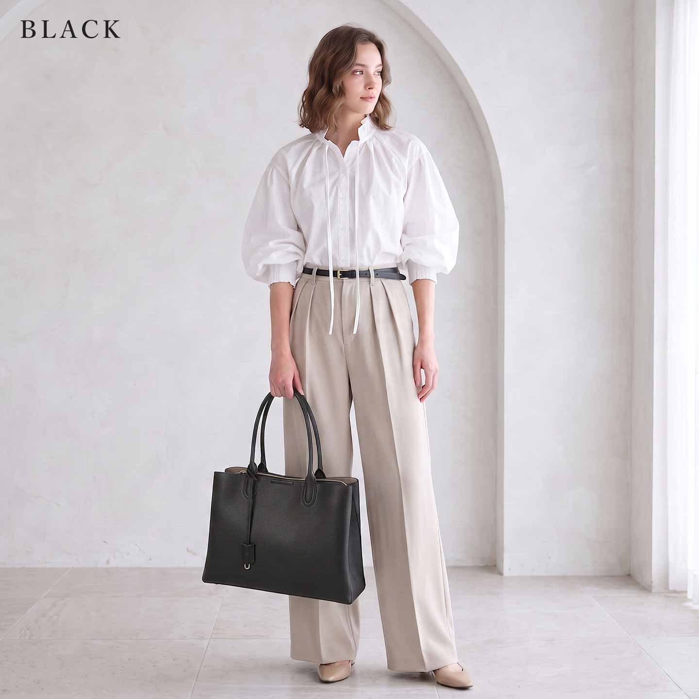【再入荷しました】【お買い得商品 4,950円OFF】シンプル 自立 軽いA4トートバッグ 通勤バッグ ビジネスバッグ PERENNE ペレンネ 20192 送料無料 トートバッグ a4 ビジネストート レディース レディースバッグ バッグ 就活 鞄 通勤 リクルート パソコン 就職 thumbnail 2