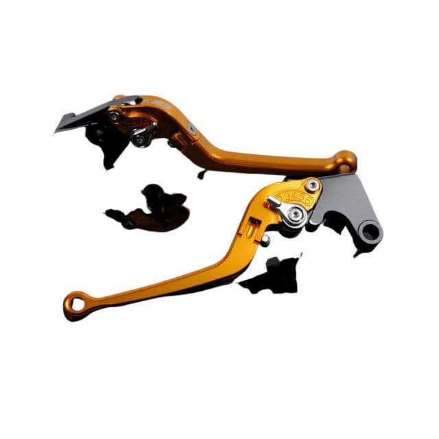 SPEEDRA アルミビレットアジャストレバーセット スタンダード可倒式（レバー本体：ゴールド） アジャスター シルバー YA0405571-SR