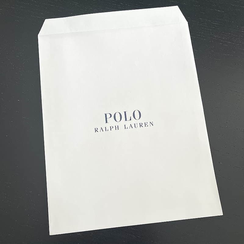 ポロラルフローレンン POLO RALPH LAUREN プレゼント用バッグ 父の日 ギフト ラッピング ブランド プレゼント オシャレ 袋 ペーパー 紙袋 包装 贈答 お祝い 友達 男性 女性 ハンカチ用 タオル用 靴下用 ホワイト 白