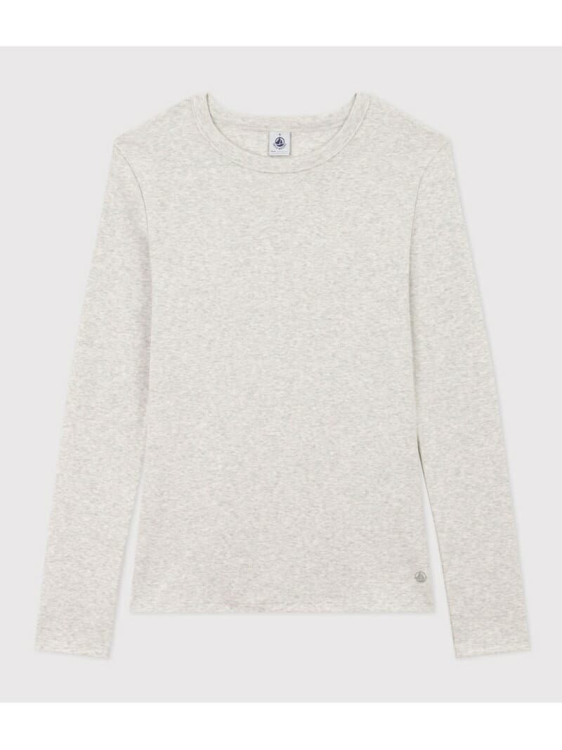 クルーネック長袖Tシャツ PETIT BATEAU プチバトー トップス カットソー・Tシャツ グレー【送料無料】[Rakuten Fashion]