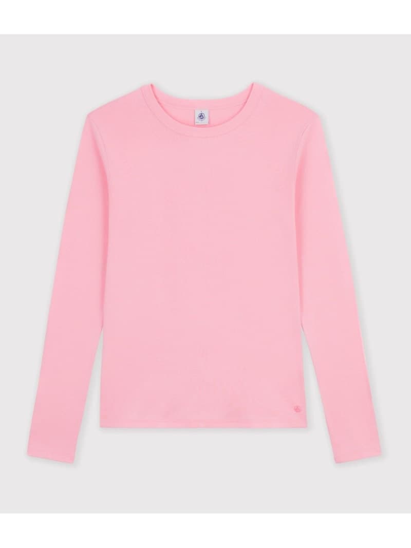 クルーネック長袖Tシャツ PETIT BATEAU プチバトー トップス カットソー・Tシャツ ピンク ブルー レッド【送料無料】[Rakuten Fashion] thumbnail 3