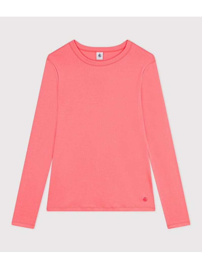 【SALE／10%OFF】クルーネック長袖Tシャツ PETIT BATEAU プチバトー トップス カットソー・Tシャツ オレンジ【RBA_E】【送料無料】[Rakuten Fashion]