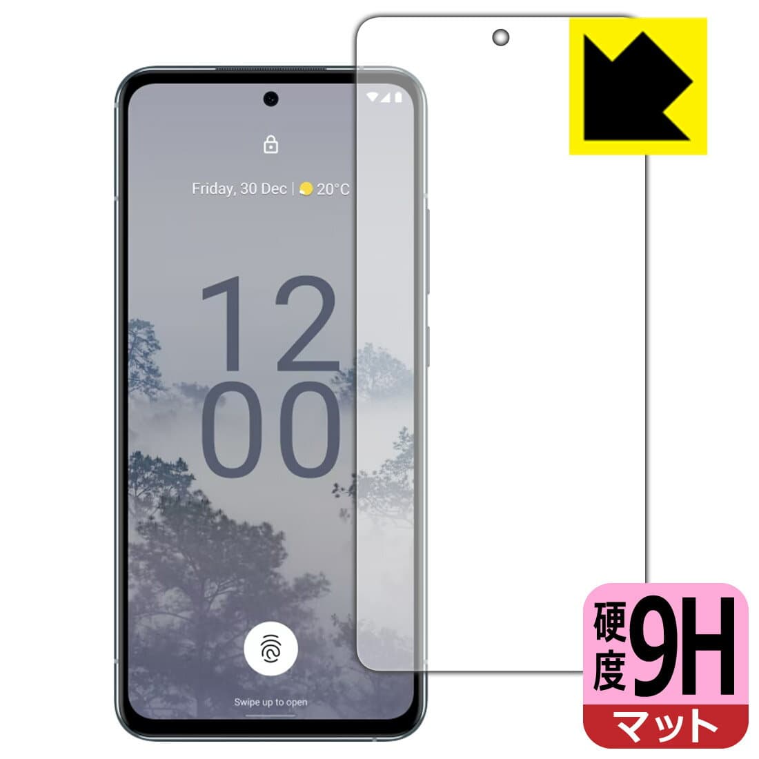 PDA工房 Nokia X30 5G対応 9H高硬度[反射低減] 保護 フィルム [画面用] [指紋認証対応] 日本製 自社製造直販