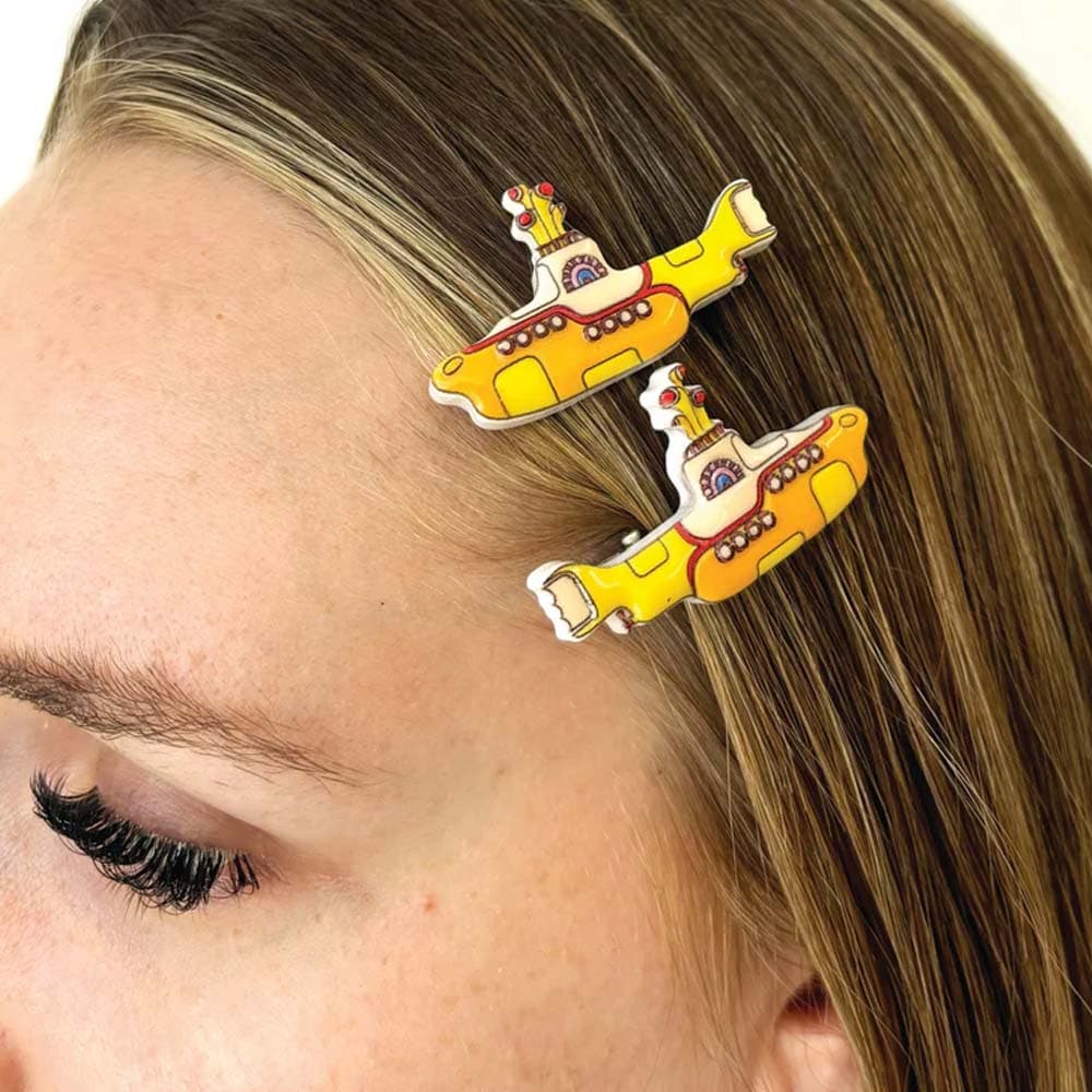 THE BEATLES ビートルズ (来日 60周年 ) - Yellow Submarine Hairclips / 2個セット / Disaster(U.K.ブランド) / ファッション雑貨 【公式 / オフィシャル】 thumbnail 3